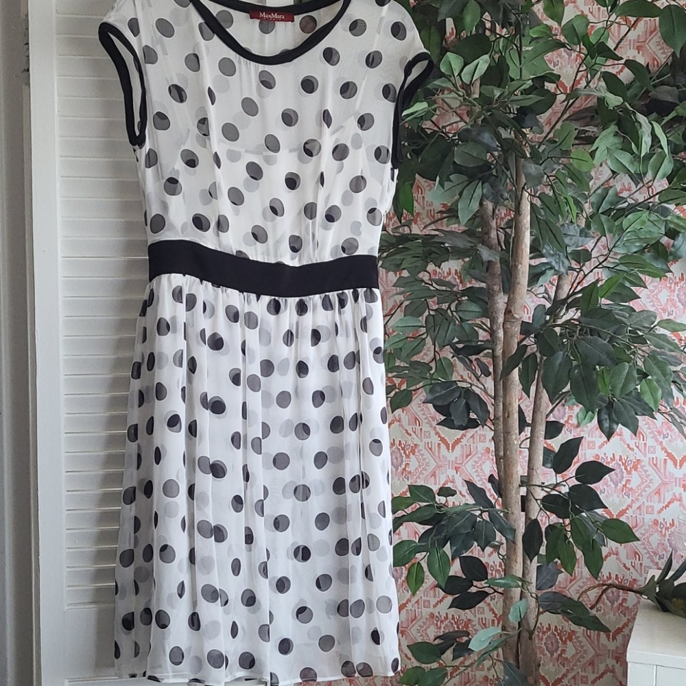 Max Mara polka dot dress